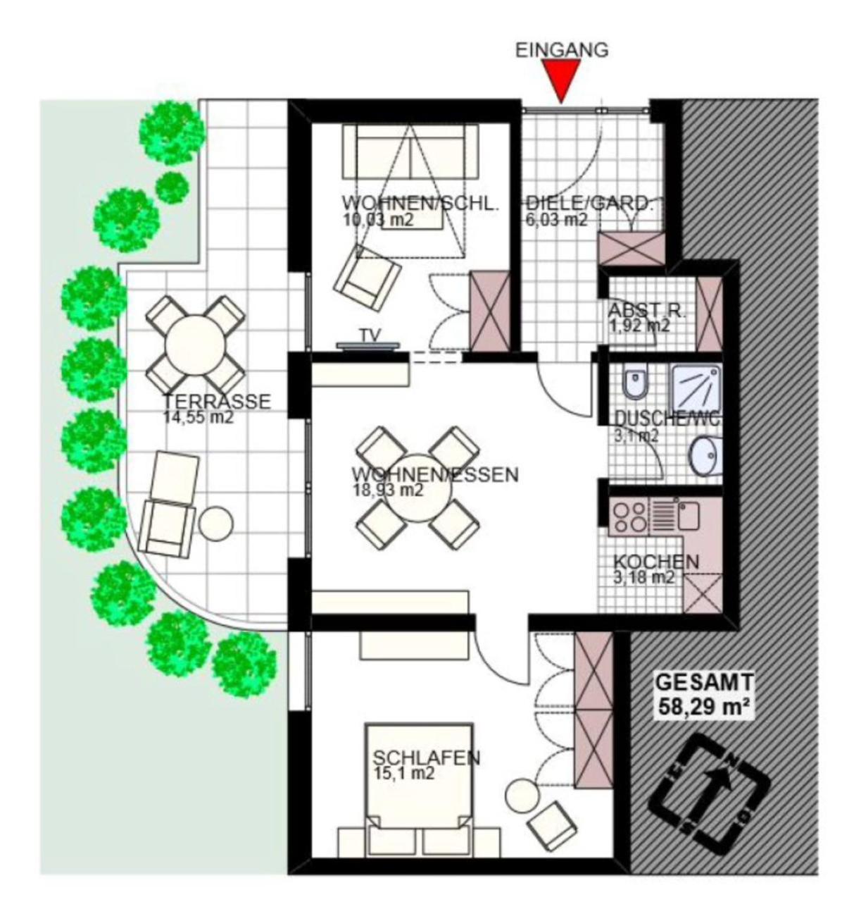 Apartamento Sonnenstern Riezlern Exterior foto